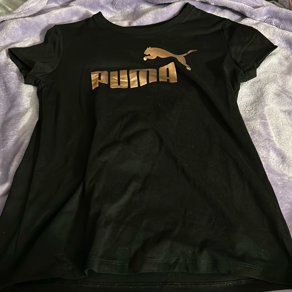 black rose gold puma shirt